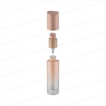 Eco Friendly Glass Body Lotion Pump Slip Shoulder Bottle 30ml 60ml 120ml